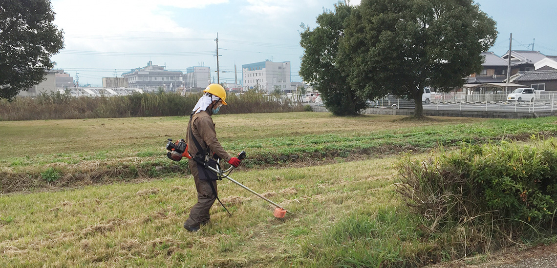 雑草管理・草刈・除草は、甲賀市やぞう産業へお任せください。